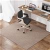 Generico Tappetino di Protezione del Pavimento, Antiscivolo Tappetini di Protezione del Pavimento Tappeto da Gioco per Sedie da Ufficio, Parquet Sottofondo per Sedia da Scrivania,Marrone,90X120cm