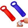 BOXOB 2pz Apriscatole Manuale, Apri Barattoli, Apri Coperchio Barattoli, Jar Opener per Anziani, Bambini, Donne, Mani Deboli (Blu, Rosso)