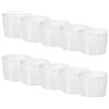 AlcoFermBrew 10 x Forma plastica per formaggio 8,2 x 6,8 cm - Stampo per formaggio, Forme e fuscelle, Forme formaggio