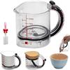 NNBWLMAEE Misurino Regolabile 4 In 1, Misurini Multifunzione Up Cup Con Base Regolabile E Base Sigillata Con Raschietto, Salvaspazio E Facile Da Pulire Per Cucinare E Cuocere Al Forno E Ingredienti (1Pcs)