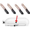 Welikekitchen 4 spazzole di ricambio per robot da cucina KitchenAid a partire da 5 KSM