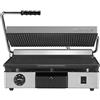 MILAN-TOAST Piastra in GHISA Grande Inferiore Liscia-Superiore Rigata elettrica per cucine Professionali, 2.8 W