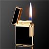 JXUFGYES Accendino classico a butano con fiamma morbida, accendino a butano ricaricabile in lega di zinco, accendino con rotella laterale satinata, fiamma regolabile, adatto for esterni, campeggio, regalo for