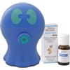 Gisa Wellness Marlin Diffusore Umidificatore Ultrasuoni Bambini + Respiro Kids Sinergia Oli Essenziali Puri Balsamici. Combo Lampada Notturna e olio essenziale per naso chiuso e raffreddore