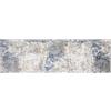 Cristina Carpets KANTO Tappeto Corsia Moderno Sfumato Salotto Soggiorno Camera pelo corto (70x250cm, 512 Blue)