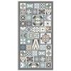 Panorama Tappeto Vinile Sala - Varie Dimensioni - (Stile Idraulico Azzurro 160 x 230 cm)