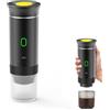 EagerMinds Macchina da caffè, portatile, ricaricabile, 12 V, con borsa, per campeggio e auto, riscaldamento rapido, compatibile con capsule K-Cup e caffè macinato