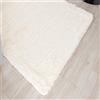 Carpeto Rugs Tappeto Salotto Moderno Peloso - Tappeto Camera da Letto Morbido - Tappeti Moderni Soggiorno Pelo Lunga - Tappeto Cameretta Grande - Crema - 80 x 150 cm