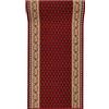 Mazovia Tappeto Antiscivolo per Corridoio - Passatoia Corridoio Classico - Tappeto a Pelo Corto per Ingresso, Salotto - Certificato Oeko-Tex - Rosso Marroncino - 67 x 125 cm