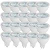 OUGEER 20 lampadine LED MR16 5W AC 220-240V LED GU5.3, equivalenti a 50W MR16 lampadina alogena bianco caldo 3000K MR16 faretto LED GU5,3 500 Lumen non dimmerabile