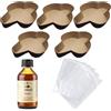 Pasticceria Fraccaro 1932 Kit Stampo per Colomba (5pz - 500gr) + Aroma per Colombe Fraccaro (1pz - 100 ml) + Sacchetto (5 pz), Stampi di Carta di Pura Cellulosa ideale per l'uso in Forno, resistente al calore 200°C