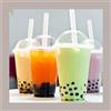 Lucgel Kit Bubble Tea (100 Pz Bicchiere Plastica PET 500cc (0,4 L alla Tacca) + 100 Coperchio Cupola con Foro + 100 Cannucce Incartate)