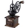 KICHOUSE Macinacaffè Manuale Vintage per Chicchi e Spezie Macinino Portatile Manovella per Caffè Fresco e Grani Accessorio Pratico e Sicuro per Amanti del Caffè