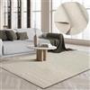 the carpet Premium Wool Tappeto tessuto a mano, tappeto in fibra di lana naturale, eleganza in stile scandinavo a tessitura piatta, crema, 160 x 230 cm