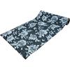 SalGiu Tappeto Cucina al Metro Fantasia Floreale Rose e Farfalle Passatoia Antiscivolo Lavabile Gommato Pvc (4 Metri, Nero)