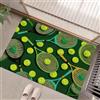 Generic Zerbino Ingresso Interno Antiscivolo, Tappeto Ingresso Lavabile In Lavatrice, Tappeto Interno Racchetta Palla Tennis, Zerbino Tema Sportivo Rimozione Della Polvere, Verde Oliva, 60 X 90 Cm
