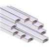 AFTERTECH 10x 2metri (20M) 1506 15x6mm PROFILO ALLUMINIO PER STRISCE STRIP LED BARRA RIGIDA 2M 2MT + COPERTURA (10x 2metri 1506 milk)