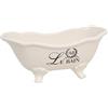 Biscottini Contenitore multifunzione in porcellana bianca con decoro Le Bain Paris L25,6xPR12,7xH11,5 cm