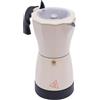 Beaudreaul Caffettiera elettrica da 480 W, con base da 300 ml, rotazione a 360°, macchina per caffè espresso rimovibile, per famiglie, riunioni, caffè, uffici, ecc. (bianco crema)