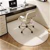 GIBZ Tappeto Sedia Ovale per Pavimento in Legno Massello Tappetino per Sedia da Ufficio Solido Casa Sedie Girevoli Tappetini Pavimenti Protettivi Stile 13 90x120cm