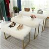 ZJXSNEH Peluche Bruffy Tappeto Booth Abbigliamento Cappelli Store Tappeto per pelliccia Faux Tappeto Bianco Imitazione Tappetino in lana Tappeto lungo Mucchio-bianco perla 50x100cm