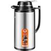 ZUMAHA Caraffa termica per caffè in acciaio inossidabile, thermos interno in vetro, boccetta sottovuoto con manico antiscottatura, caraffa termica portatile da viaggio