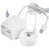 Gettimore Nebulizzatore di circolazione dell'acqua con pompa USB integrata per migliorare gli ambienti acquatici e gli spazi decorativi (bianco)