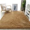 Lifup Tappeto Peloso Morbida Soffici Antiscivolo Tappetino a Pelo Lungo Rettangolo per Soggiorno Camera da Letto cachi 50 x 120 cm