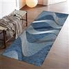 LIJIAO Passatoia Corridoio 50 x 370 cm Antiscivolo e Lavabile Tappeti Casa Moderno Tappeti Bagno Lavabile con Retro Antiscivolo per Cucina, Soggiorno, G