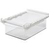 JOROBURO Organizer per Cassetto del Frigorifero, Contenitore per Organizer per Frigorifero Trasparente in PET, Contenitore per Ripiano Estraibile, Contenitore per Organizer per Frigorifero Trasparente, Portauo