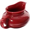 Toyvian Ceramica Lattiera Rossa per Salse Contenitore Condimenti Compatto e Versatile per Tavola Contemporanea Adatto per Salsa di Soia Gravy e Condimenti Vari Uso Domestico e Occasioni