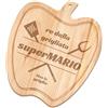 Maverton Tagliere in legno di faggio, dimensioni 32cm x 28cm | A forma di mela, incisione personalizzata, battilardo, pensiero speciale per l' uomo, re della grigliata