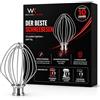 Welikekitchen Frusta originale K45WW in acciaio inox per KitchenAid Artisan, serie Classic