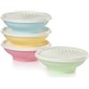 Tupperware Heritage Collection, set di 4 ciotole per cereali con coperchio, colori vintage, lavabili in lavastoviglie e senza BPA (4 contenitori, 4 coperchi)