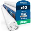 Eurocali 10 Tubi LED 18W 120cm T8 G13 con Starter per Soffitto Garage Negozio | Luce Naturale 4000K 1850 Lumen Alta Luminosità 102 lm/W - Materiale Nano Plastic Sostituzione Neon - Garanzia 6 Anni