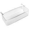 Homefurnishmall Cesto portaoggetti da appendere, organizer da letto, in metallo, con ganci (bianco)