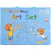 Generic 208 pezzi di forniture artistiche, set artistico deluxe per disegno, kit completo per pittura con 208 pezzi, custodia portatile con manico, per bambini, adulti, principianti, artisti, uso domestico e