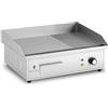 Royal Catering Fry Top Elettrico Doppio Piastra Elettrica per Grigliare RCPG42-M (548 x 350 mm, Piastra liscia + rigata, 3000 W)