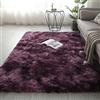 Lifup Tappeto Peloso Morbidi Soffici Antiscivolo Tappetino a Pelo Lungo Rettangolo per Soggiorno Camera da Letto Tie Dye Viola Profondo 100 x 200 cm