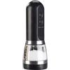 Rosenstein & Söhne macinapepe usb: Macina sale e pepe a batteria, nero, Illuminazione a LED, Macinacaffè in ceramica (macinapepe elettrico, macina spezie multifunzionale, barbecue)