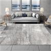 Taidianolp Tappeto Salotto Moderno Pelo Corto,Gray,80 x 80 cm,Colori neutri grigi Modelli moderni astratti,Tappeti Lavabile Cucina, Camera Da Letto,