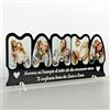 PV Grafik® Targa festa della Mamma idea regalo con foto,Targa personalizzata Mamma con foto, Idea regalo Mamma, regalo compleanno Mamma e regalo Natale Mamma, Regalo Figlio Figlia Mamma. (NERO)