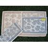 Pago Poco Tappeto o Scendiletto Stile Sardo Disegno CORALLO In 100% Cotone ...Antiscivolo Colori Grigio-Beige..In Tutte le Misure (60x110, Beige)