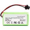 EJBELVLLV Batteria Da 14,4 V, Compatibile Con Eufy, Compatibile Con RoboVac, 15C 15T 25C 30 30C 35C MAX G10 G15 G20 G30 Hybrid Edge Robot Aspirapolvere Accessori(2600mAh)