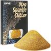 LOPHE Olografico Porporina, Artigianale Glitter Flake Paillettes Glitter Polvere da Viso e Corpo, Paillettes Polvere, Glitter il Corpo per Capelli Occhi Nail Art Festival, 100g(Oro)