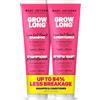 Marc Anthony Set regalo per shampoo e balsamo, Grow Long Biotin - Anti-crespo Deep Conditioner for Split End & Breakage - Vitamina E, Caffeine & Ginseng per capelli ricci, asciutti e danneggiati