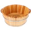GANAZONO Bacinella In Legno Per Pediluvi Secchio Per Pediluvi Vasca Per Pedicure Secchio Per Pedicure Barile Per Pediluvio Domestico Massaggio Spa Sauna Ammollo