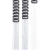 Wambere 6 extension per capelli colorati da 50 cm, clip da donna, senza cuciture, accessorio per capelli da donna, accessorio per capelli, accessorio per capelli, colore argento