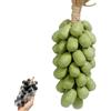 YZBBSH Sapone all'uva su corda, fatto a mano a forma di uva, per viso, doccia e mani, saponetta decorativa, squisita decorazione per la casa e idea regalo (1, verde 40)