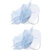 NIYANGLE Fascinator Elegante Rete Per Donne Cappello Da Cerimonia Tulle Per Matrimoni Feste e Banchetti Accessorio Per Con Design Raffinato e Leggero